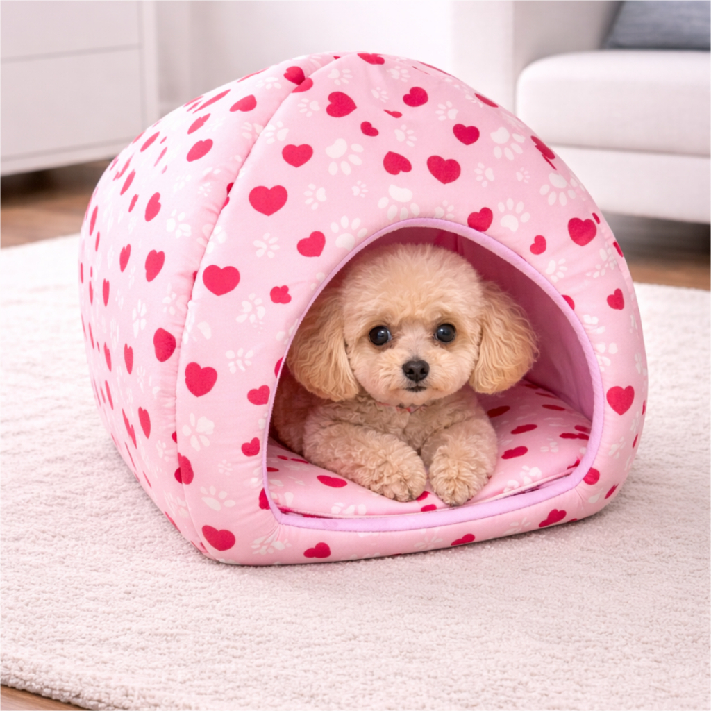 Cama Para Cão e Gato Pet Iglú Toca Cabaninha Lavável 2 em 1 Cores Variadas Caminha Para Calor e Frio