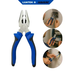 Alicate Universal 6'' 17cm/8'' 20cm Cabo Emborrachado Profissional-LUATEK