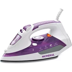 Ferro a Vapor MONDIAL Ceramic Express Branco/Lilás 1200W F-40 - 127V