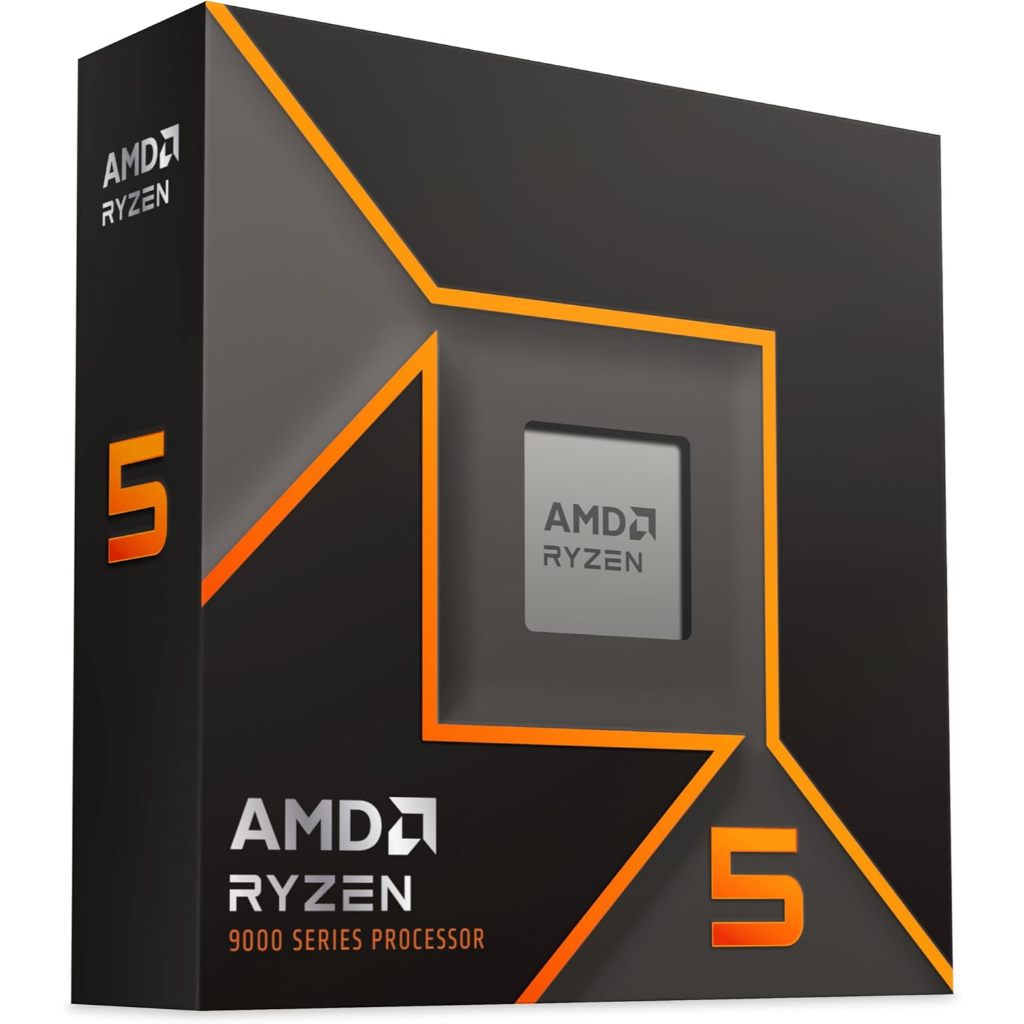 Processador AMD Ryzen 5 9600X Box (AM5/ 6 Cores/ 12 Threads/ 5.4GHz/ 38MB Cache/Radeon Graphics/Sem Cooler)