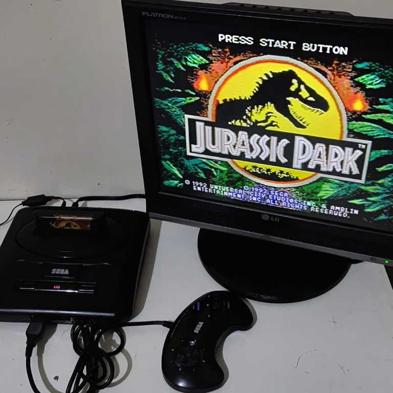Console Sega Mega Drive 3 Controle Original E Jogo Original
