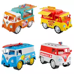Carrinho Kombi Kombica Brinquedo Infantil 30cm | Food Truck Sorvete, Hot Dog, Ambulância | Portas que Abrem | QUEEN SHOP