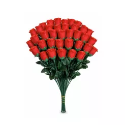 48 Botões De Rosas Flores Artificiais para decoração