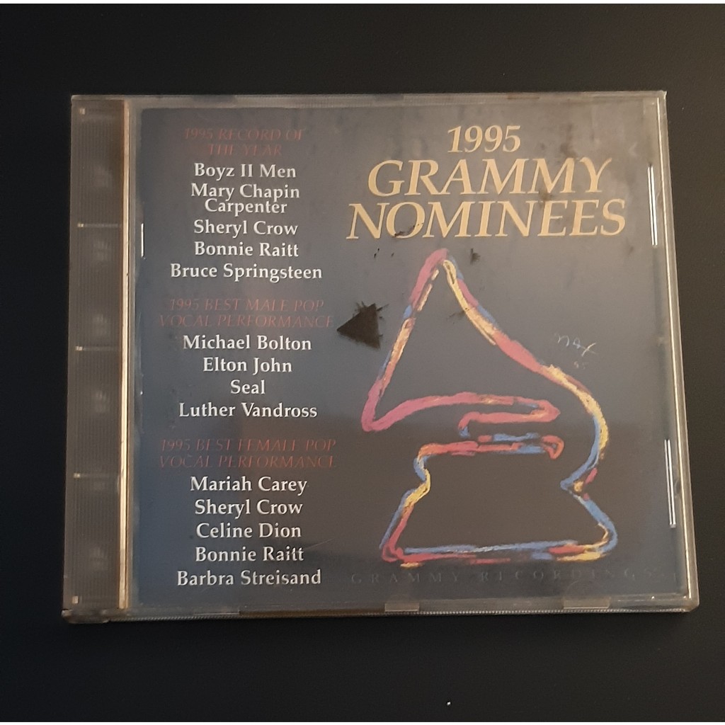 CD Grammy Nominees 1995 - Original - Usado (Mariah Carey, Celine Dion, Michael Bolton, Elton John, Barbra Streisand etc)