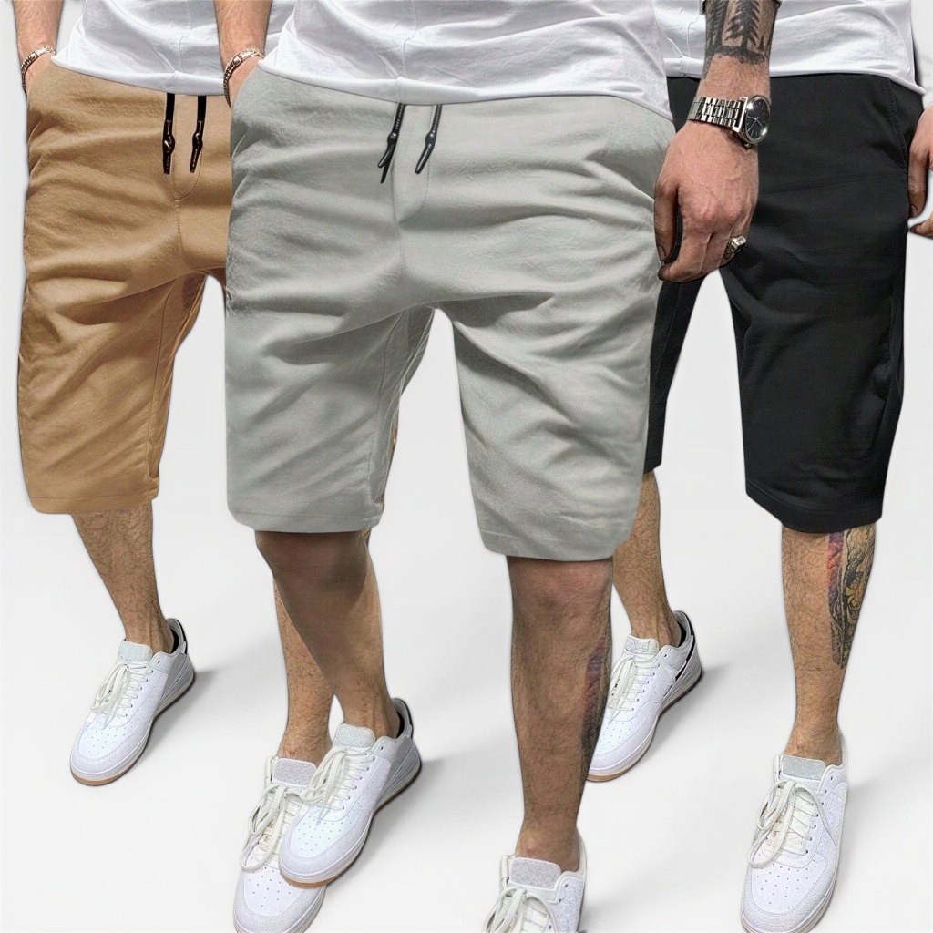 Bermuda Sarja Colorida Premium Masculino Diversa Cores