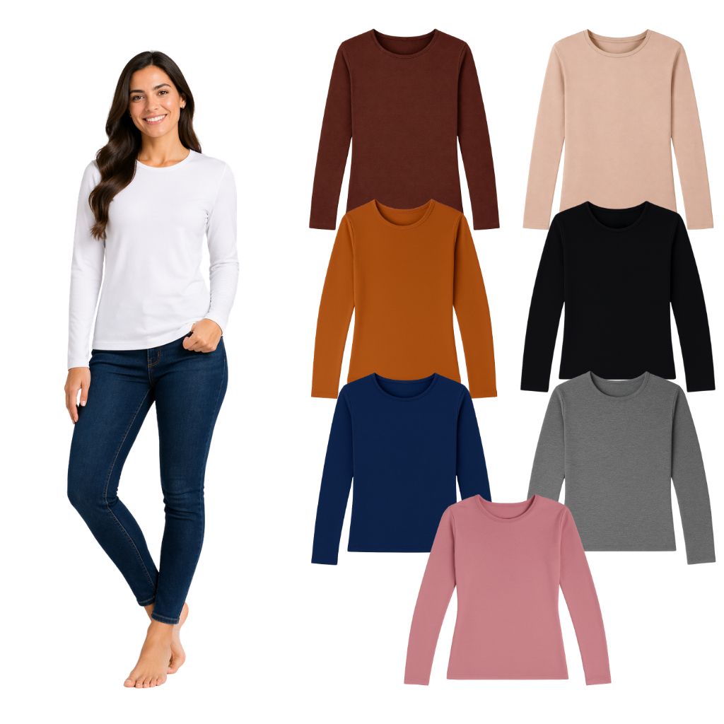 Blusa Feminina Térmica Peluciada Inverno Frio P ao GG