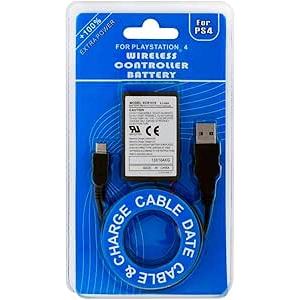 1 Kit  Bateria Controle 4 Ps4 Dualshock 2000Mh 3,7Vv Cabo