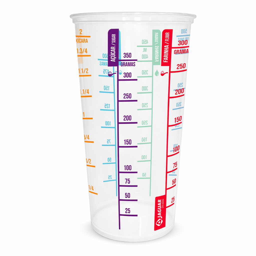 Copo Medidor JAGUAR 550ML Receitas na medida certa