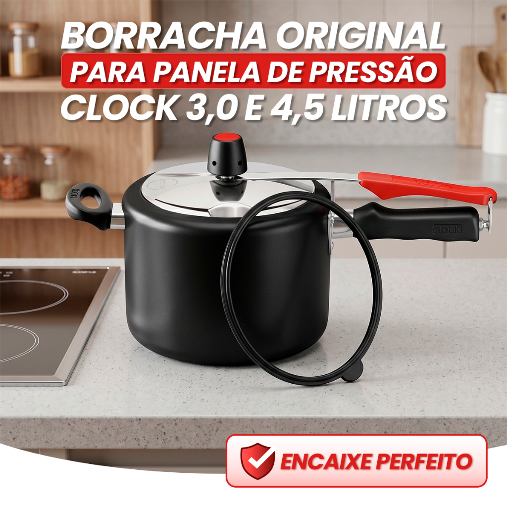 Borracha para panela de pressão clock 3,0 e 4,5 litros original