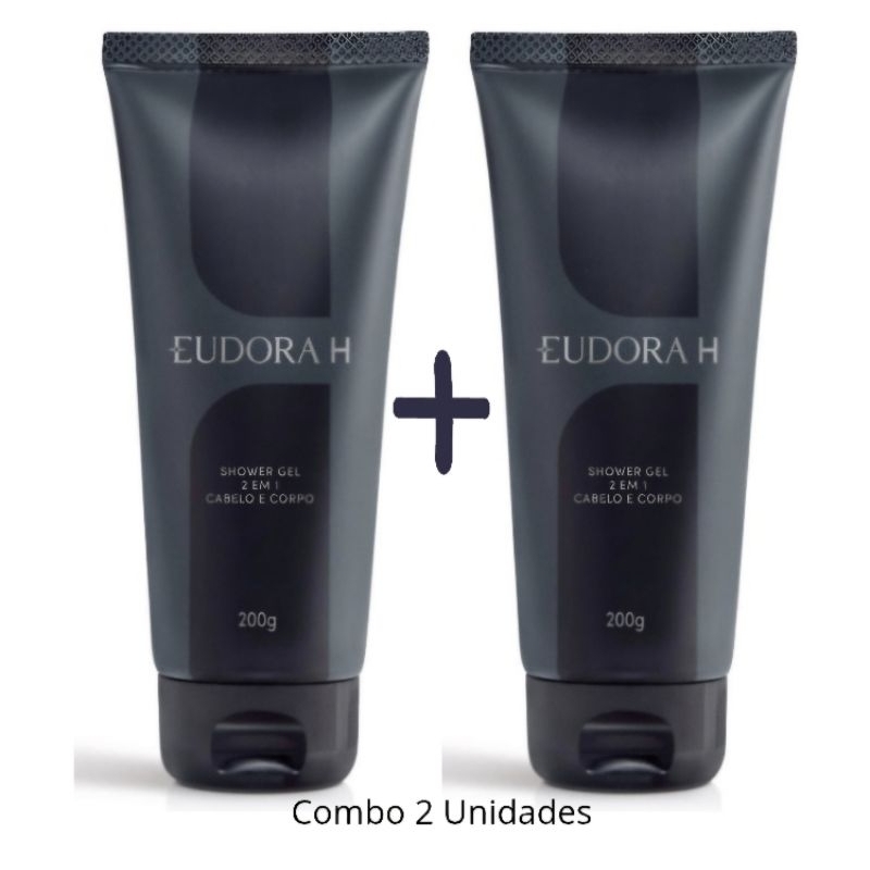 Combo 2 Unidades Shower Gel Cabelo E Corpo Eudora H 200g Masculino Eudora Oboticario