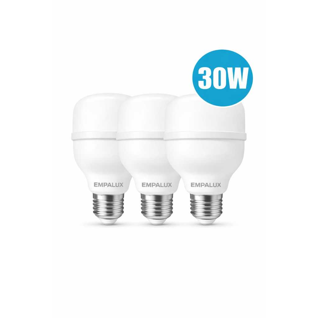 kit 3 Lâmpadas Led Empalux Bulbo Alta Potência 20Ww, 30w, 50w, 100w Bivolt 110/220V 6500k Luz Branca