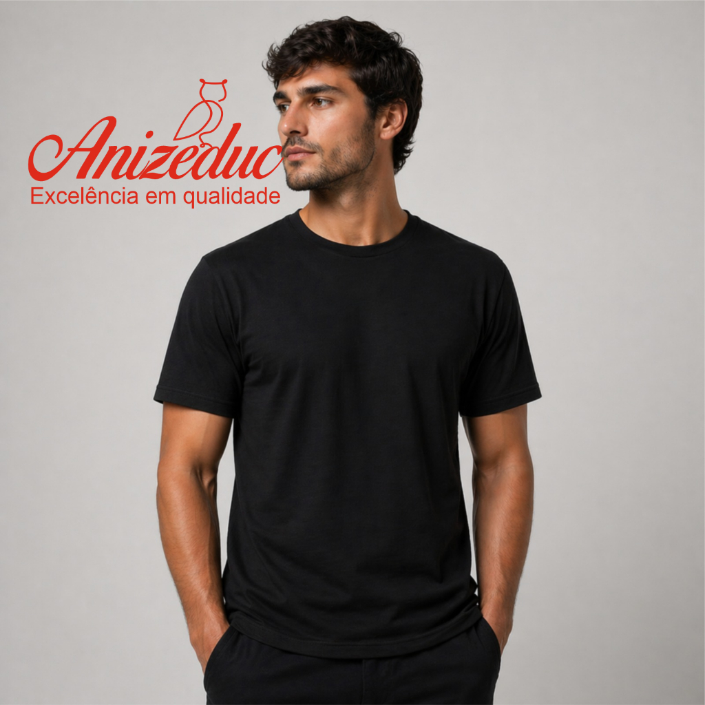 Camiseta Masculina Malha Fria Confort Plus