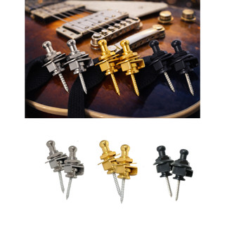 Kit 2x Strap Lock Trava Correia Guitarra Violão Contrabaixo
