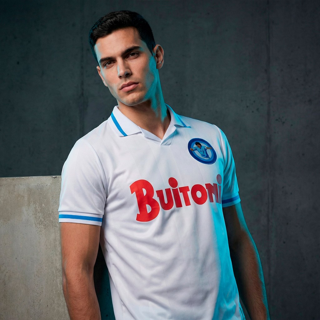 Camisa Napoli Retrô 1986 Maradona Branca Masculina Oficial
