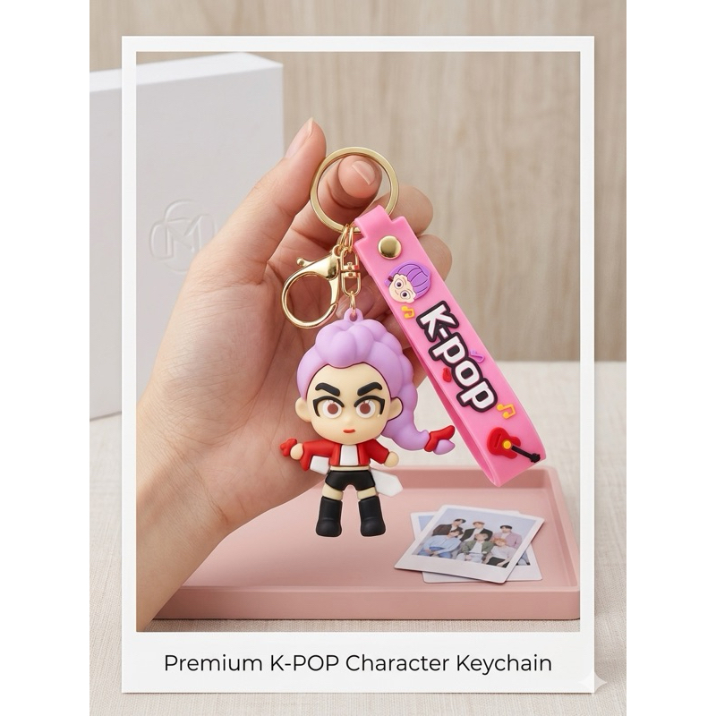 Chaveiro de Boneca KPOP - Desenhos Animados Demônio Caçadores Menina Grupo