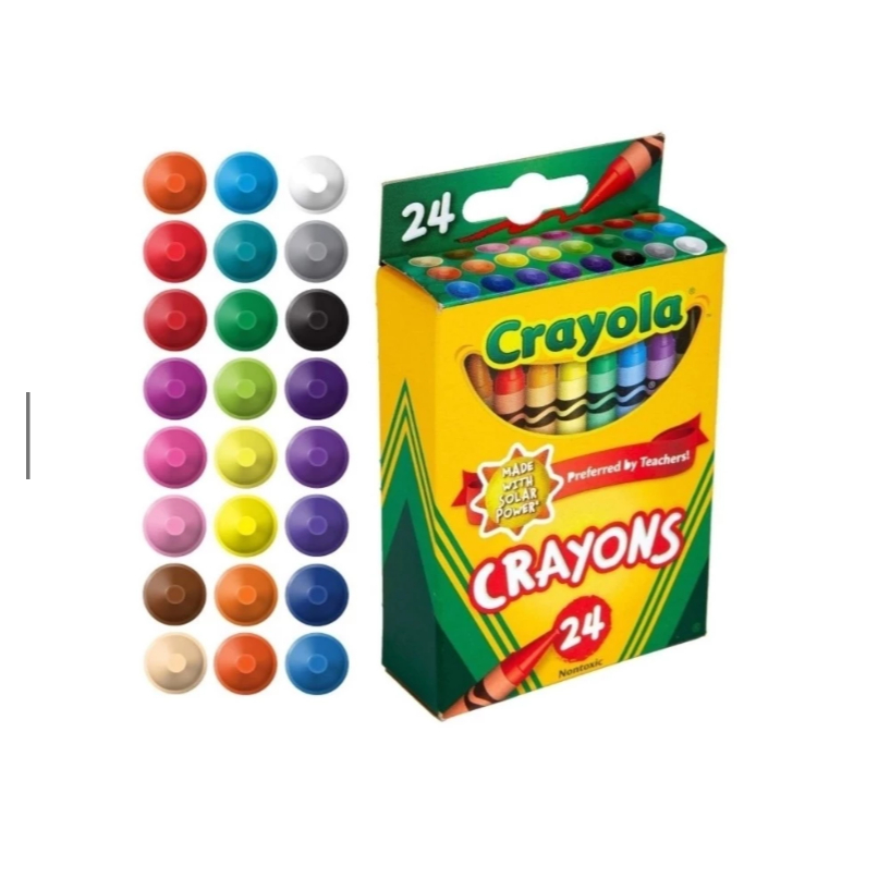 Giz de Cera Crayola - 24 cores - IMPORTADO - ENVIO IMEDIATO