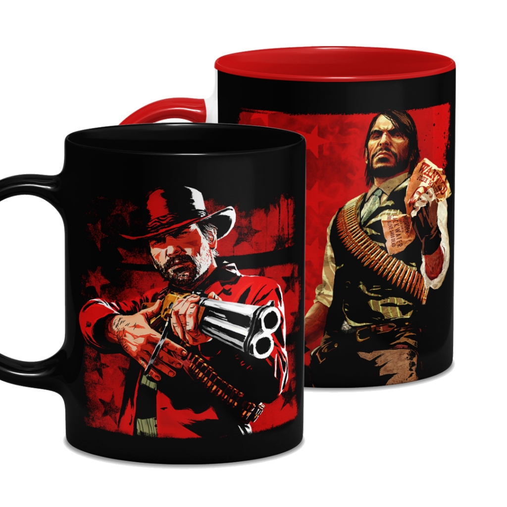 Caneca Personalizada Red Dead Redemption I II Arthur Morgan John Marston RDR RDR2 Cowboy Videogame - Presente Criativo