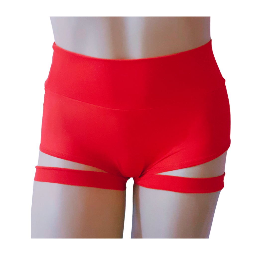 Roupa de pole dance Short cós alto com liga roupa de dança esportiva pole dance