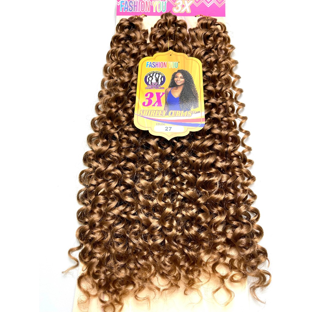 Cabelo Cacheado Crochet SHIRLEY CURL18inch Cabelo 70cm 150g Braid Hair cachos 45-50cm esticar 70cm