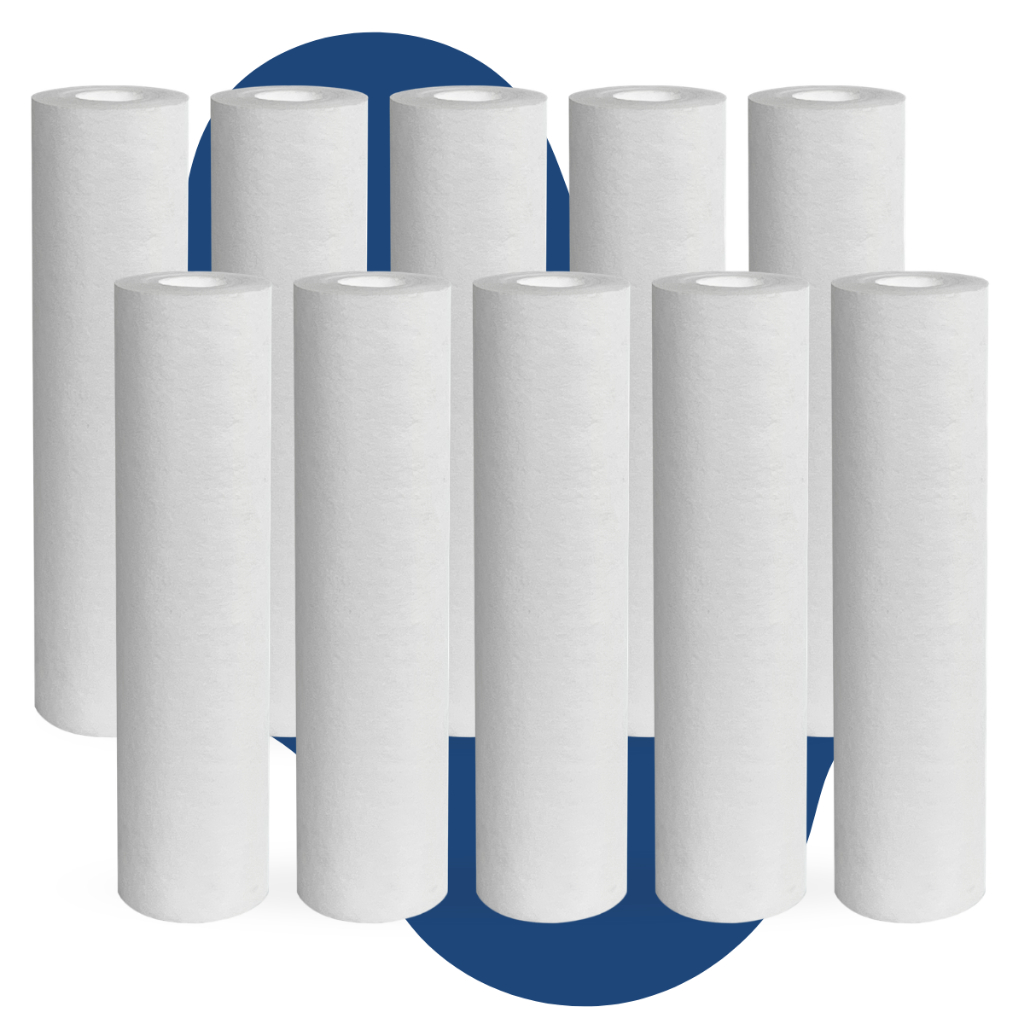 Refil Filtro Caixa Dagua Cavalete Pp Liso 9 3/4 25 Micras 10 Unidades