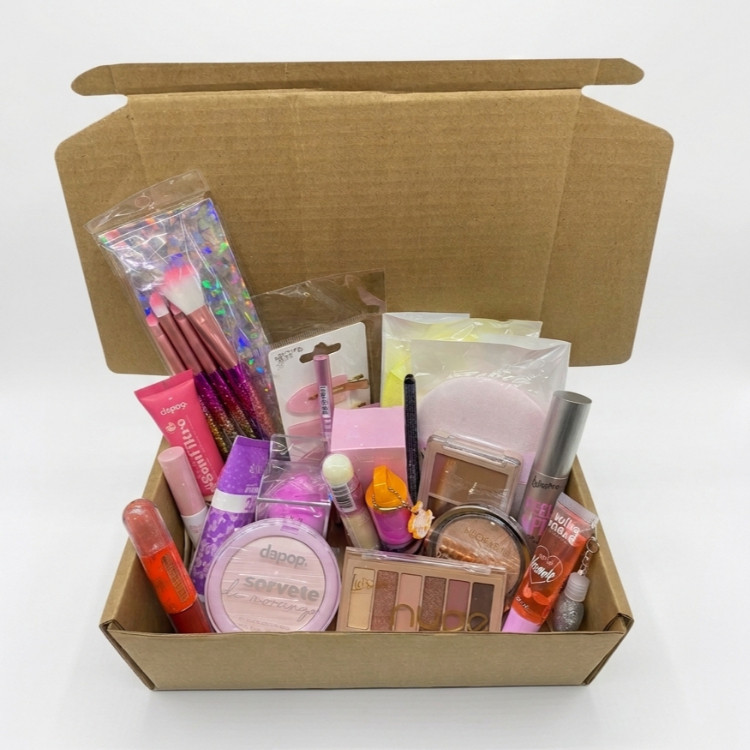 Kit Maquiagem Completo para Iniciantes: Pincéis, Paleta, Skincare, Primer, Batom Kit Perfeito Para Iniciantes Maquiagem