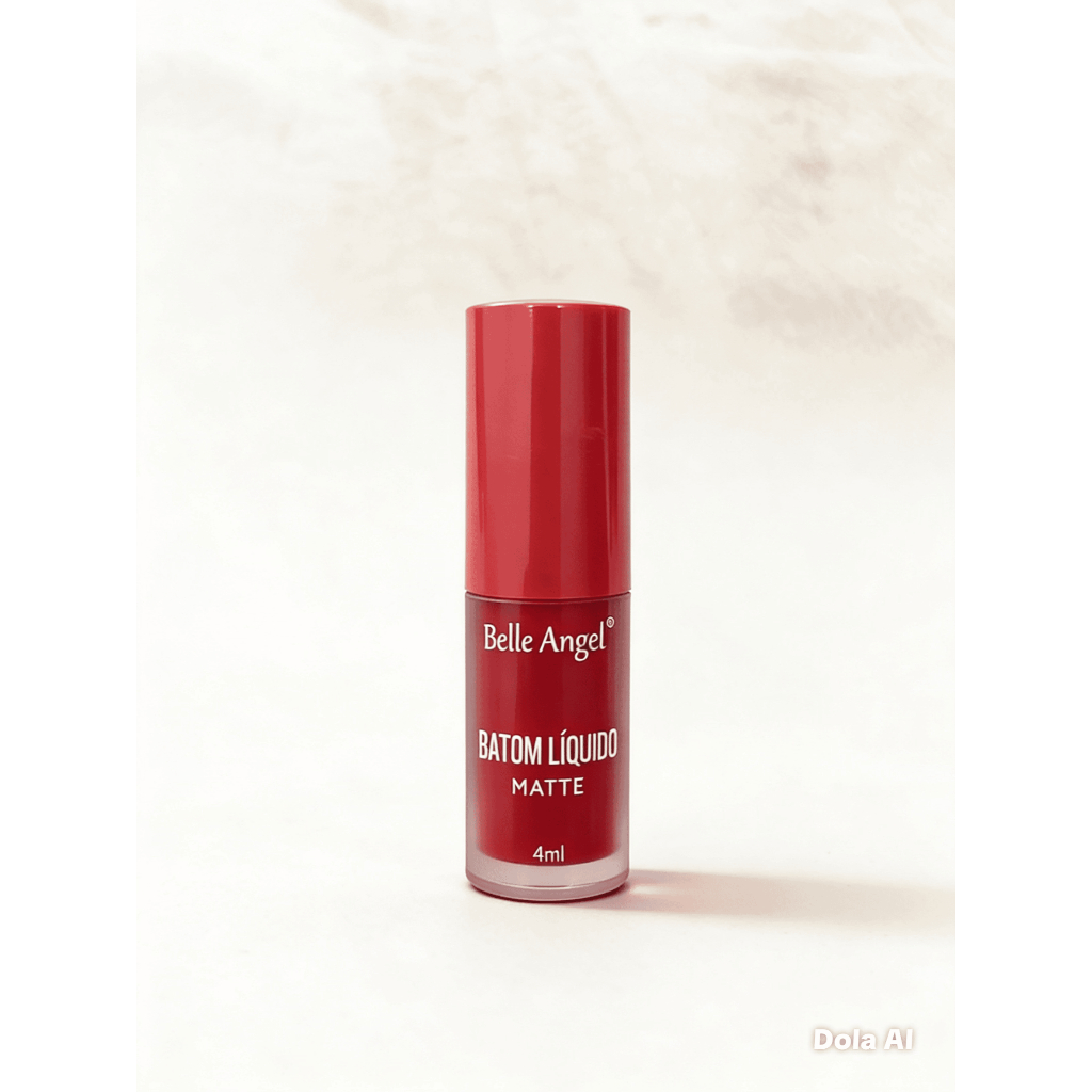 batom líquido belle angel, batom matte vermelho, batom que não transfere, batom longa duração — Oferta Verificada