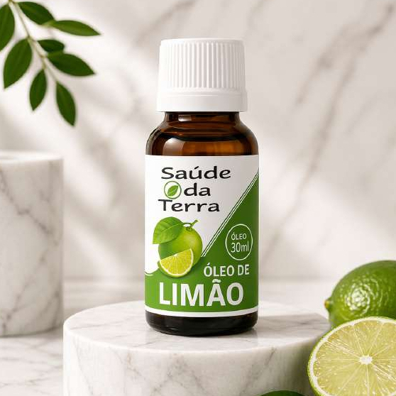 Óleo de Limão 30ml Limpeza e Frescor para Pele e Cabelos