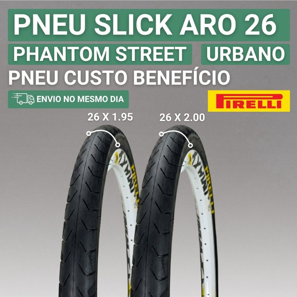 Pneu Aro 26 Pneu de Bicicleta Aro 26 Pirelli Phantom Street