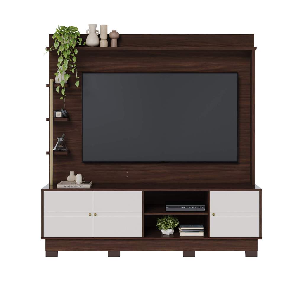 Estante Home Theater Paraná Tv Até 70'' 3 Portas 4 Prateleiras