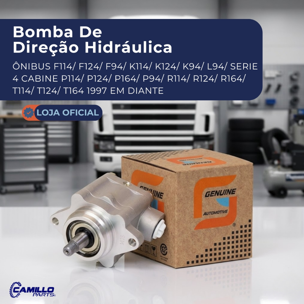 Bomba Direção Hidráulica Scania Série 4 P114 P124 P164 P94 F114 K124 1997 em diante