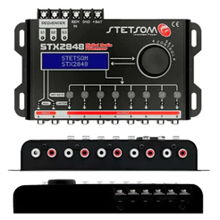 Processador De Áudio Stx2848 Stetsom 2 Canais 8 Saídas Com Sequenciador Novo