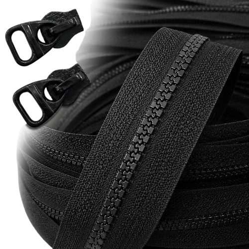 Kit Completo Zíper Tratorado + Cursor (5m ou 10m) para Bolsas e Artesanato