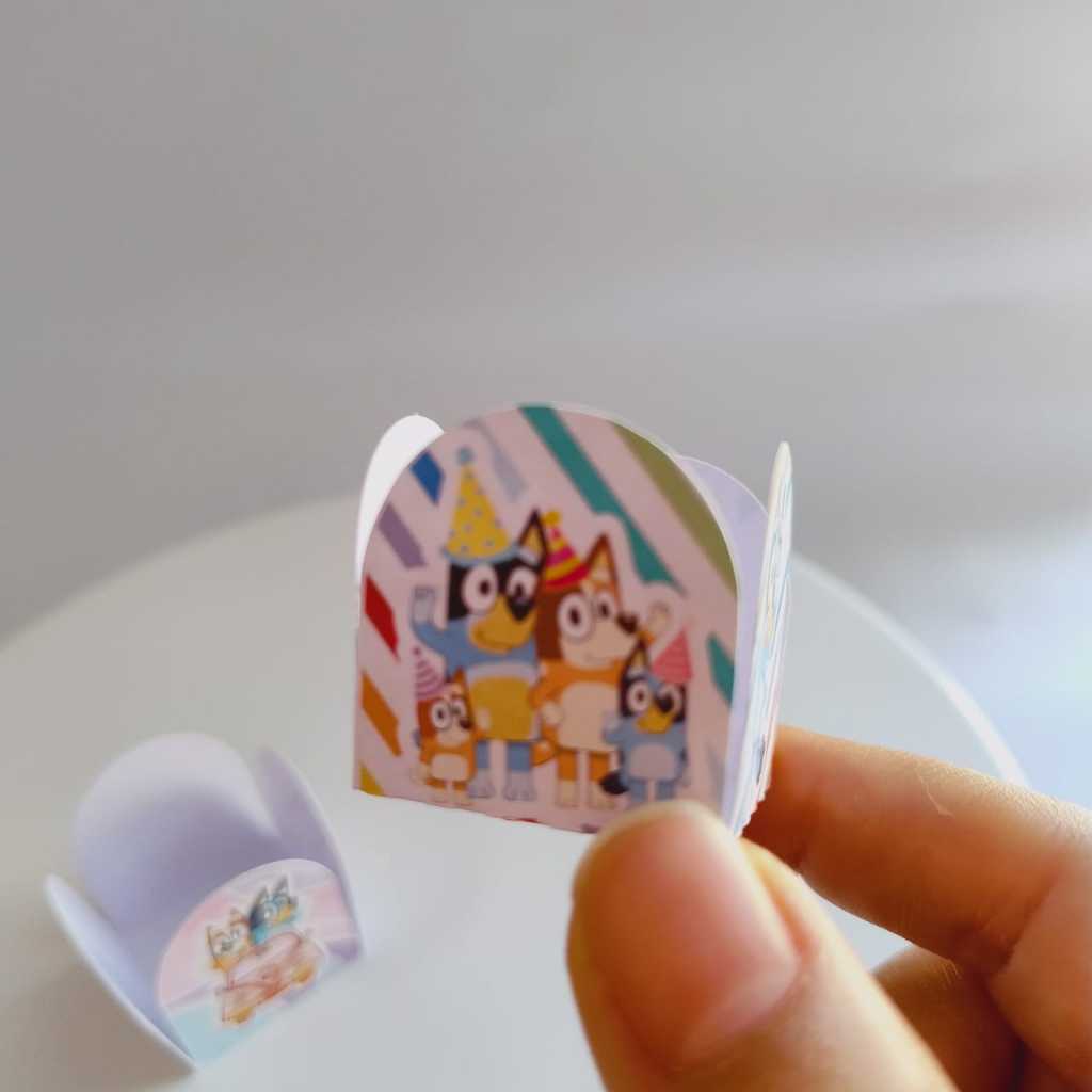 FORMINHA PARA DOCES BLUEY E BINGO PERSONALIZADA PARA DOCINHOS BRIGADEIRO FESTA INFANTIL ANIVERSARIO CASAMENTO