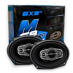 Kit Alto Falante 6x9 Polegadas M7 320w M69PRO Triaxial Som Automotivo