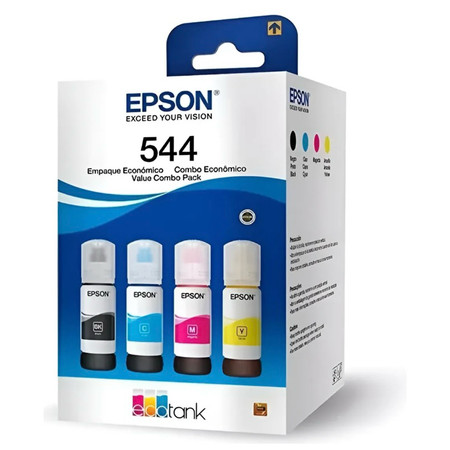 Kit 4 Tinta 544 Impressora L3250 L3210 L5190 L3110