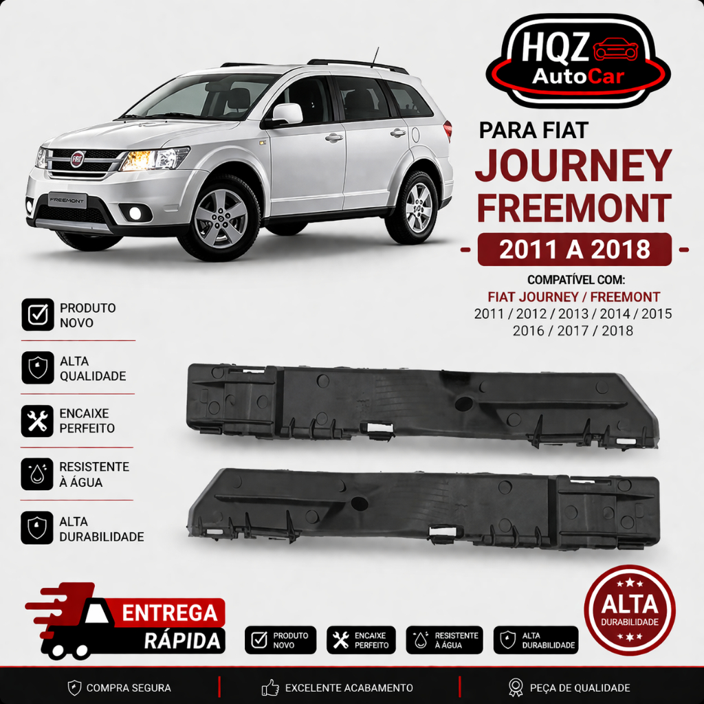 Suporte Guia Parachoque Journey / Freemont 2011 2012 2013 2014 2015 2016 2017 2018