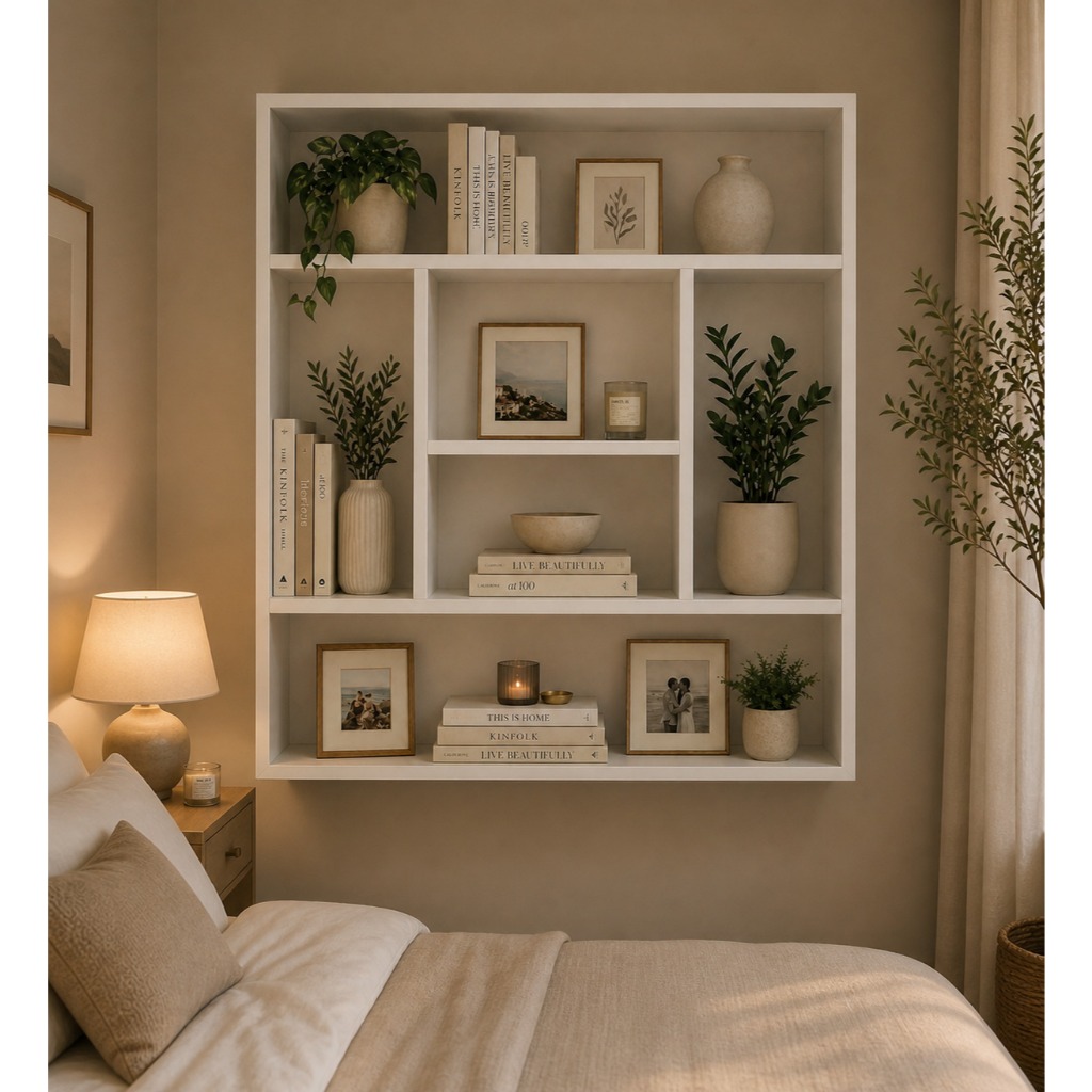 ESTANTE NICHO 90X90CM MDF BRANCO ARMARIO ORGANIZADOR MULTIFUNCIONAL SALA QUARTO ESCRITORIO DECORACAO