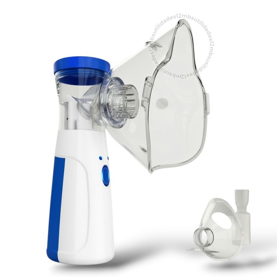 Inalador Nebulizador Ultrassônico Mini Portátil Silencioso Automático Compacto Fácil de Usar  Diário