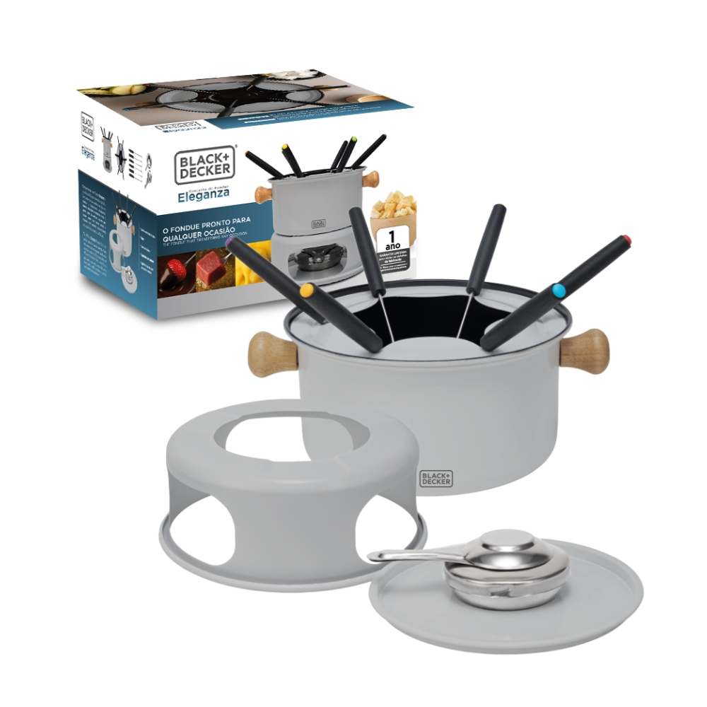 Conjunto Para Fondue 10 Peças Eleganza, Black + Decker Com Base e Garfos Inox · foto 2