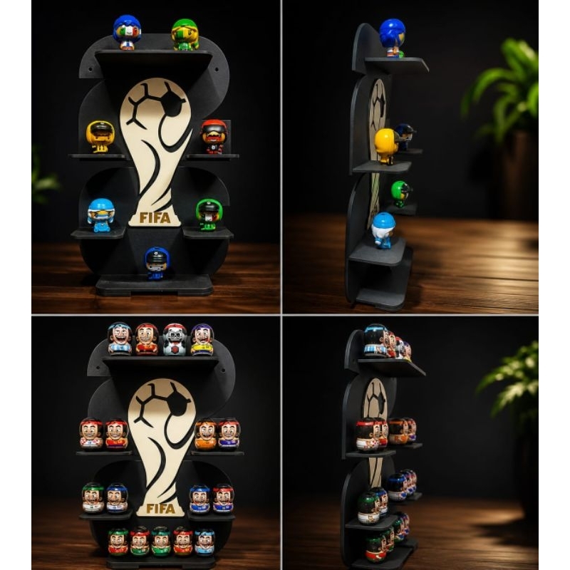 EXPOSITOR KINDER OVO COPA DO MUNDO 2026 OU CABEÇUDINHO ENALDINHO NA COPA ACOMPANHA SUPORTE PARA OS FUNKOS DA COPA