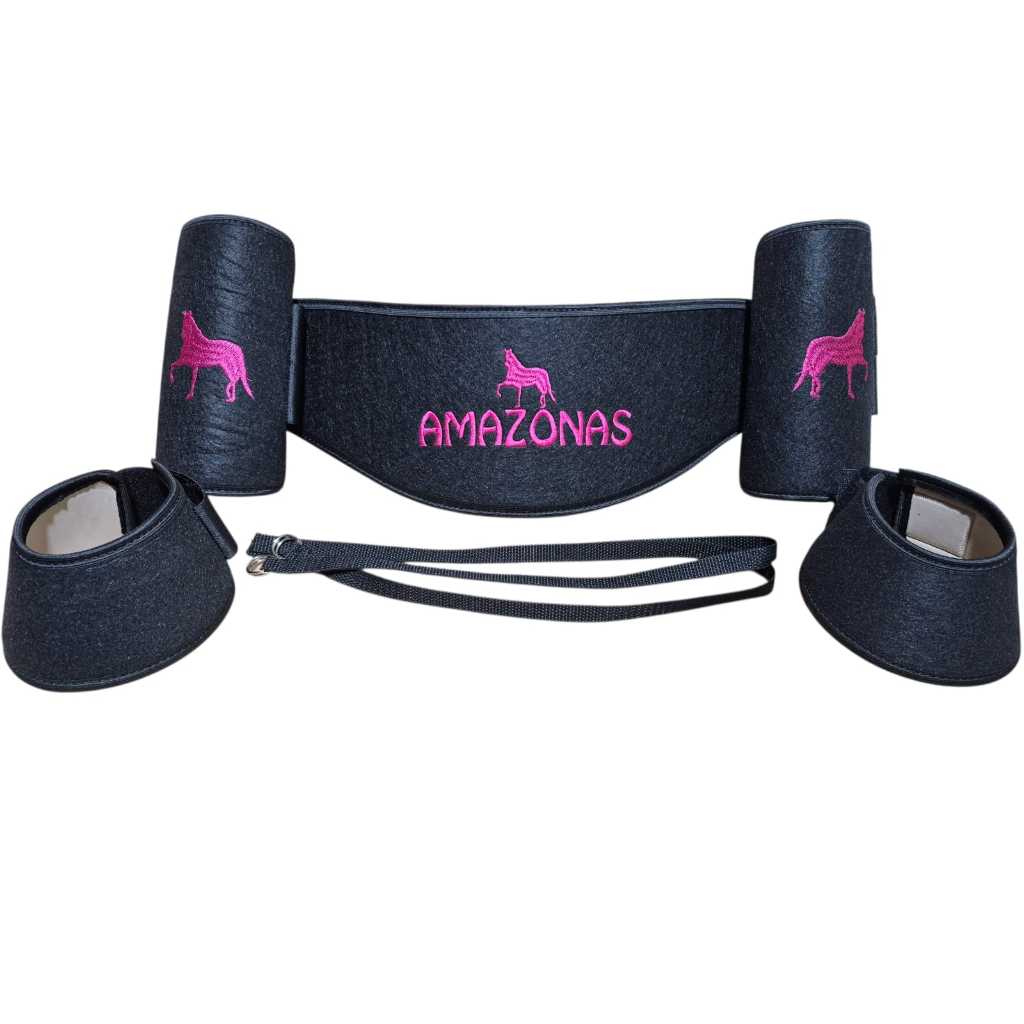peitoral pra cavalos mais caneleira e cloche personalizado