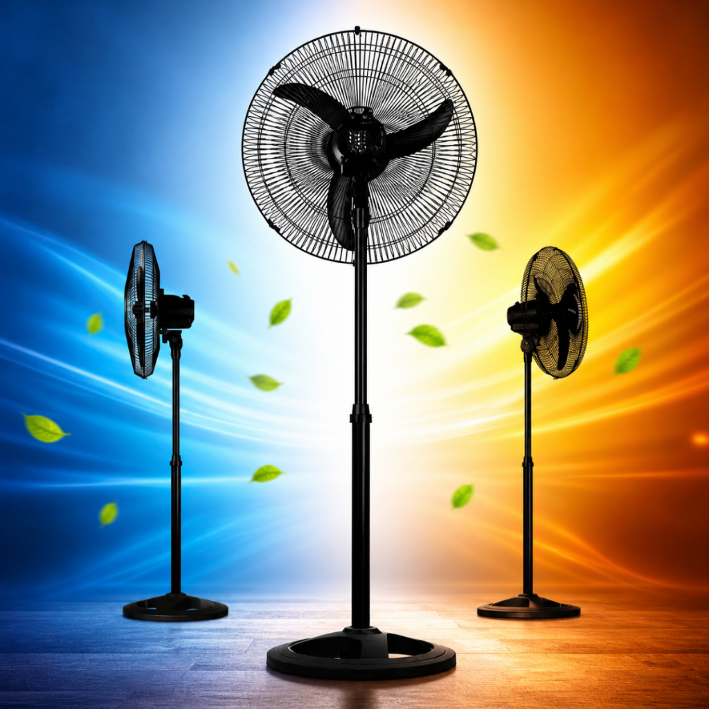 Ventilador de Coluna Ventisol 50cm Preto Potente Oscilante Silencioso Ajustável 3 Velocidades Alta Performance Grande