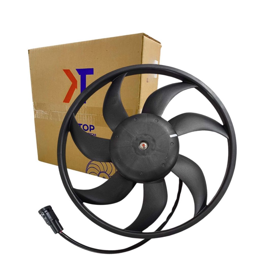 Ventoinha  Radiador Eletroventilador 7 Pás 12v Para Xsara Picasso GLX 2.0 16v 2000 a 2012 Kintop