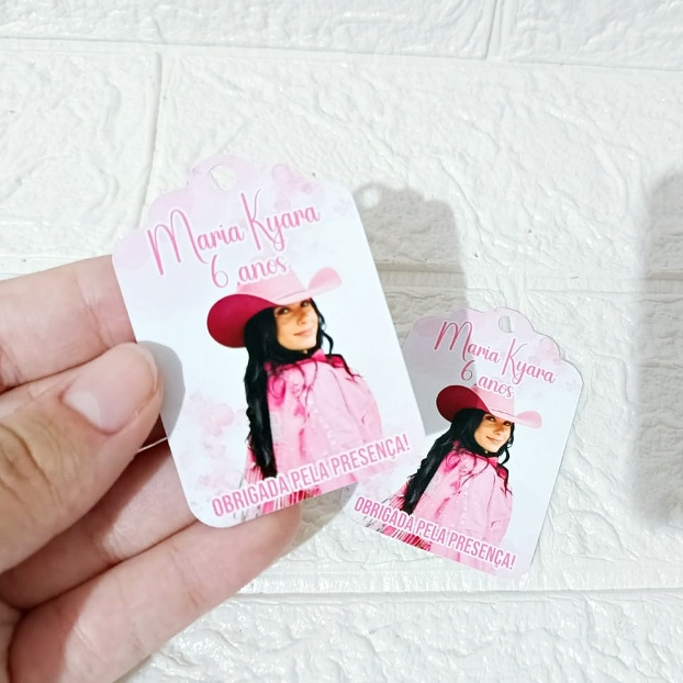 TAG AGRADECIMENTO PERSONALIZADA BOIADEIRA ANA CASTELA / ANIVERSÁRIO FESTA LEMBRANCINHA