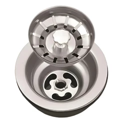 Válvula Americana De Aço Inox 3 1/2 + Cestinha Pia Cozinha Cuba Ralo Universal Padova