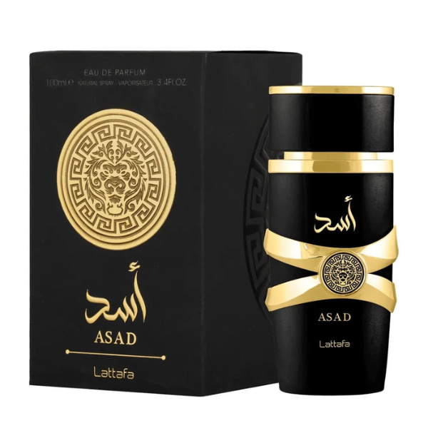 Perfume Asad Black Masculino Lattafa 100ml Primeira Linha Premium