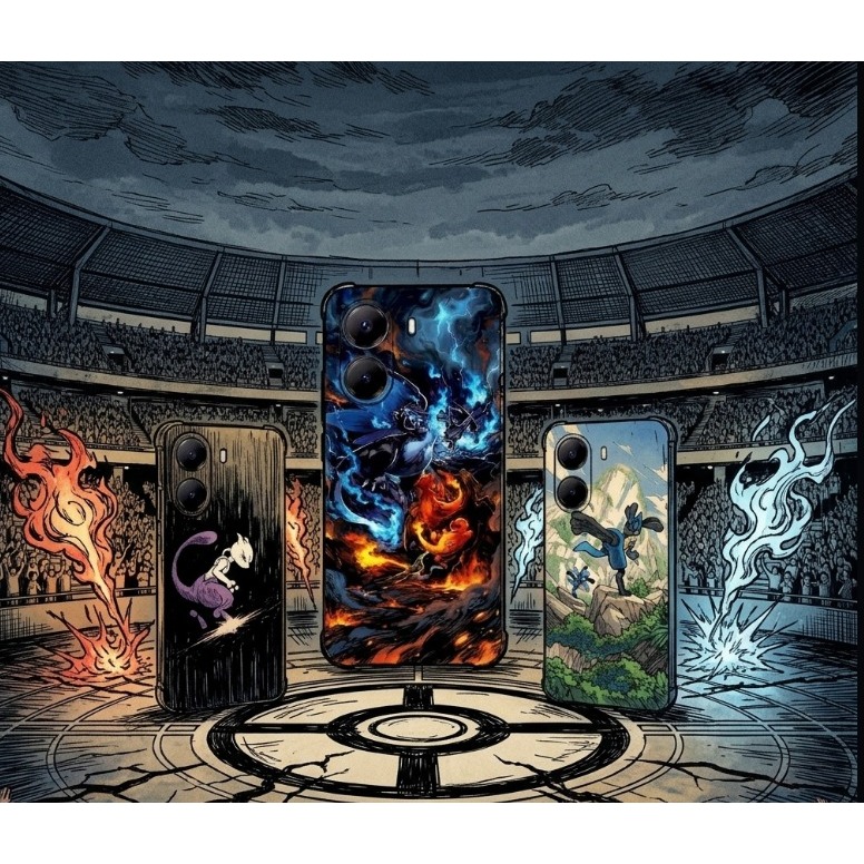 CAPA CAPINHA DESENHOS VARIADOS POKEMON CAPINHA PARA POCO X8 PRO ANTI IMPACTO