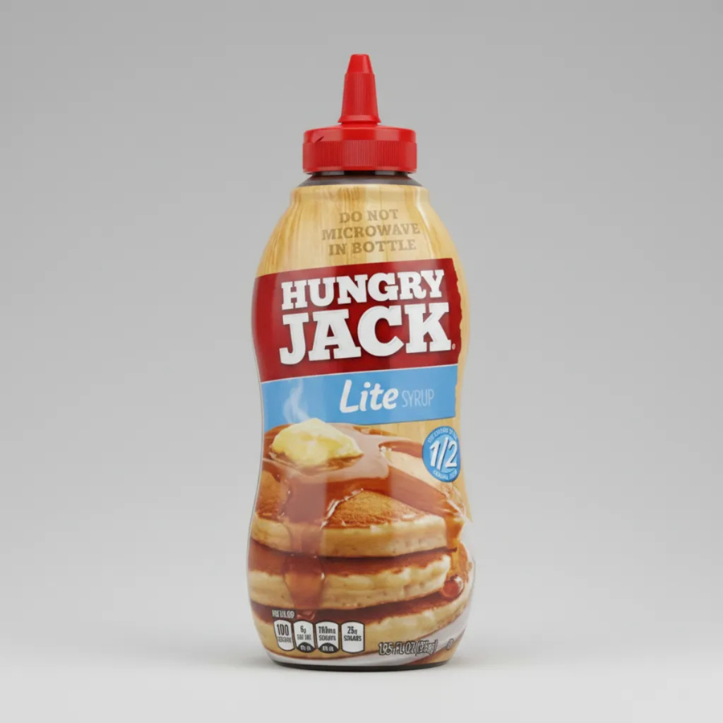 Calda Lite Para Panqueca Waffle Hungry Jack Syrup 429ml