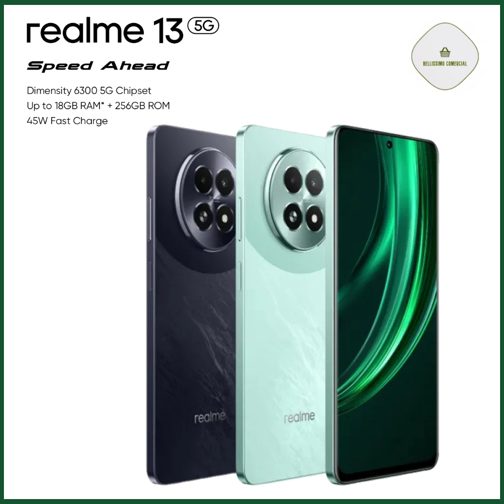 Smartphone Realme 13 5G 256GB 8GB de RAM 5000mAh NFC 50MP