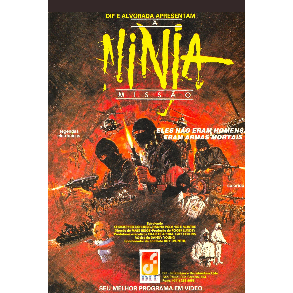 VHS/DVD NINJA A MISSÃO (The Ninja Mission) Legendado/Christopher Kohlberg, Hanna Pola.